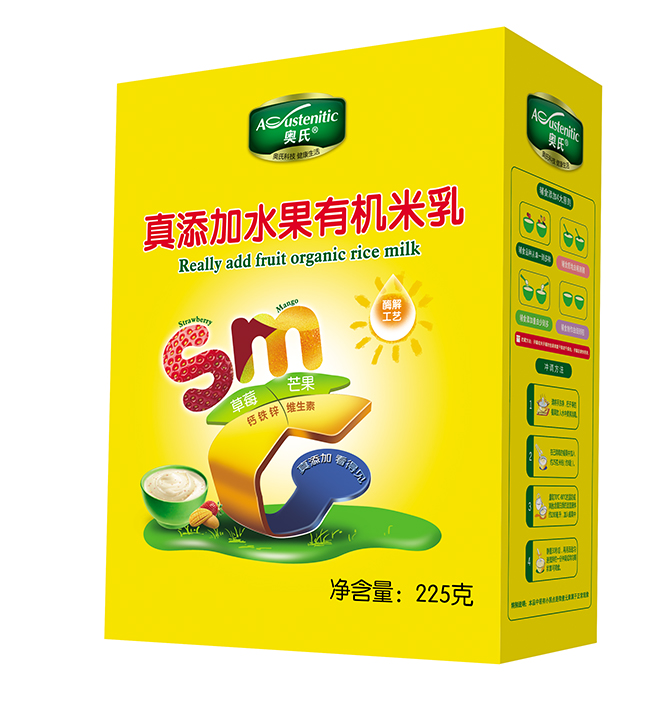 225克真添加水果有機(jī)米乳