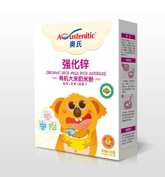 225克強(qiáng)化鋅有機(jī)米粉